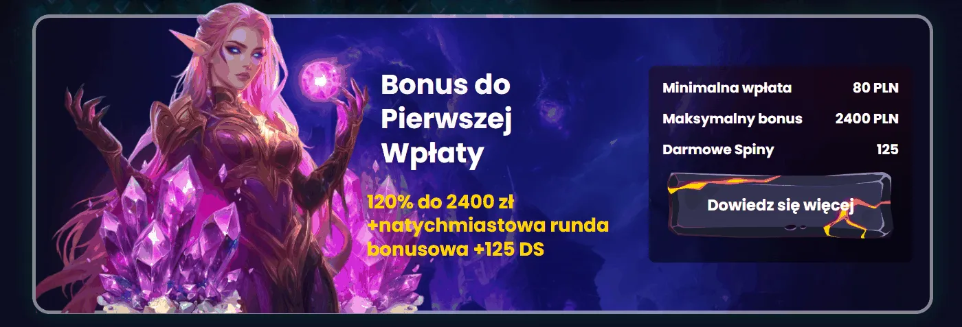 Powitalna oferta Slotsgem kasyno Bonus powitalny w Slotsgem kasyno