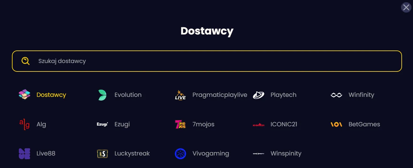 Slotsgem kasyno lista dostawców Dostawcy w Slotsgem kasyno