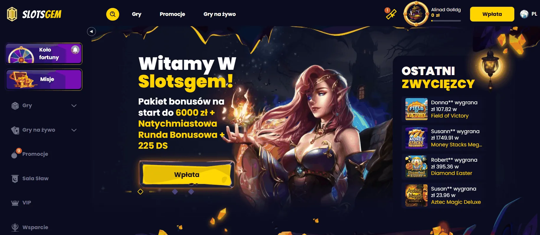 Slotsgem kasyno start Lobby Slotsgem kasyno