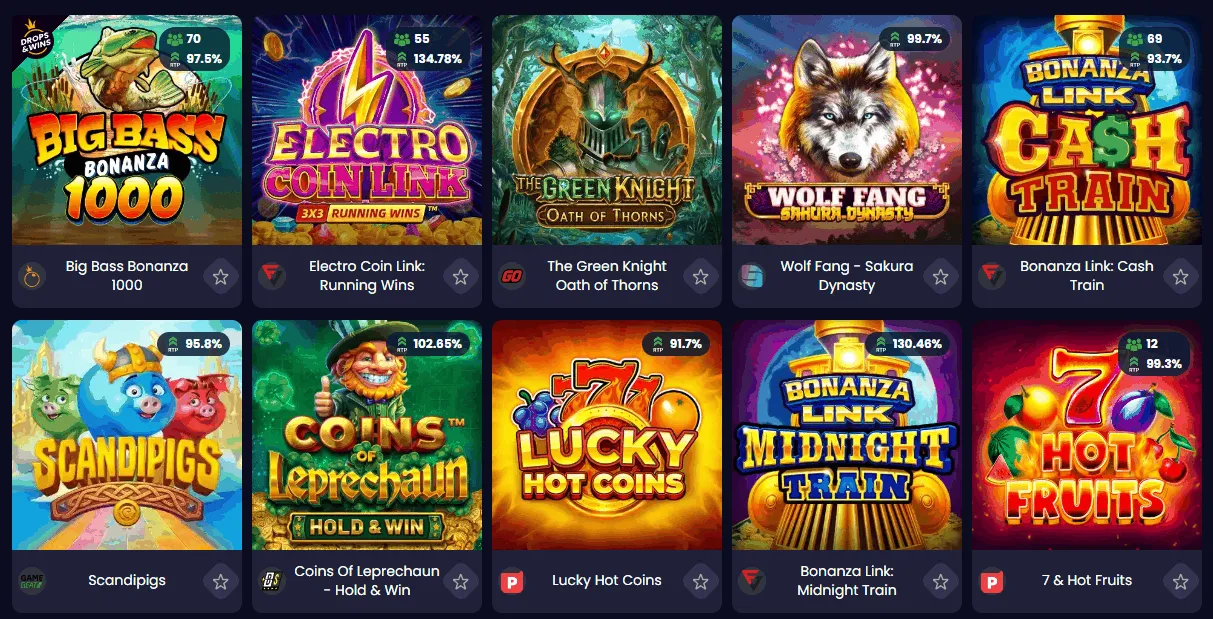 Slotsgem kasyno najlepsze sloty Sloty w Slotsgem kasyno