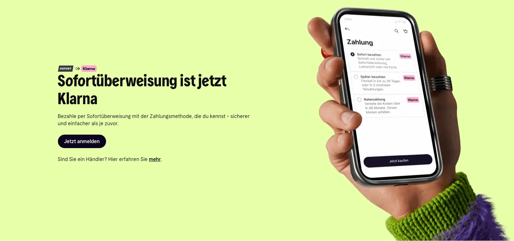 Zahlung im Casino per Klarna Sofort