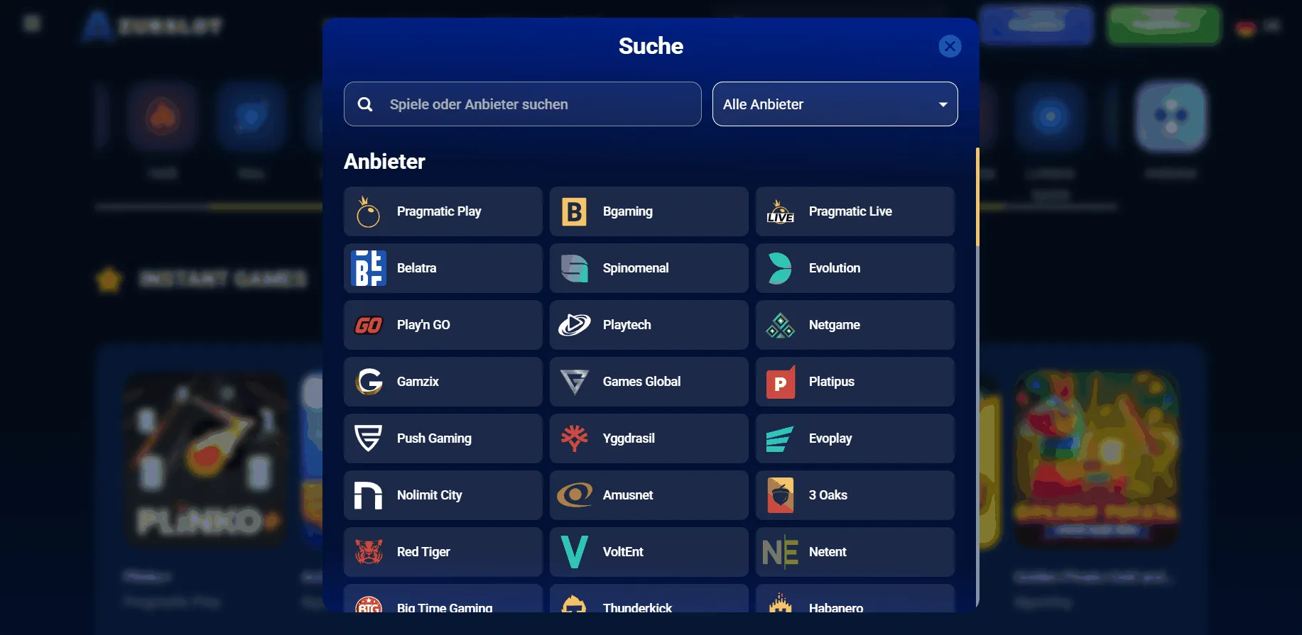 Casino Anbieter AzurSlot Anbieter von AzurSlot Casino