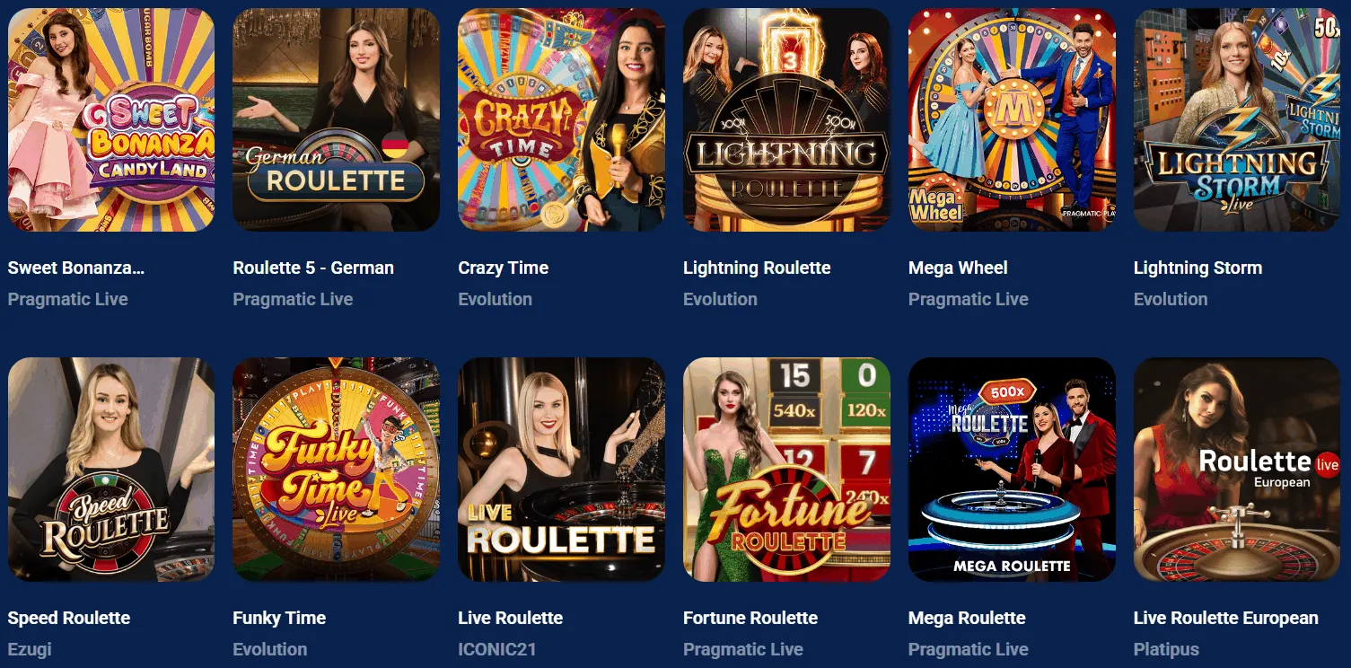 Live Dealer Spiele im AzurSlot Casino Live Spiele von AzurSlot Casino