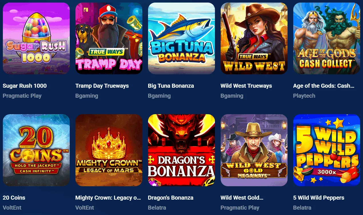 Spielautomaten im AzurSlot Casino Slots von AzurSlot Casino