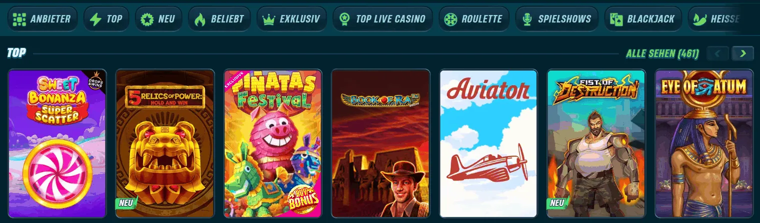 Spiele von Caspero Casino