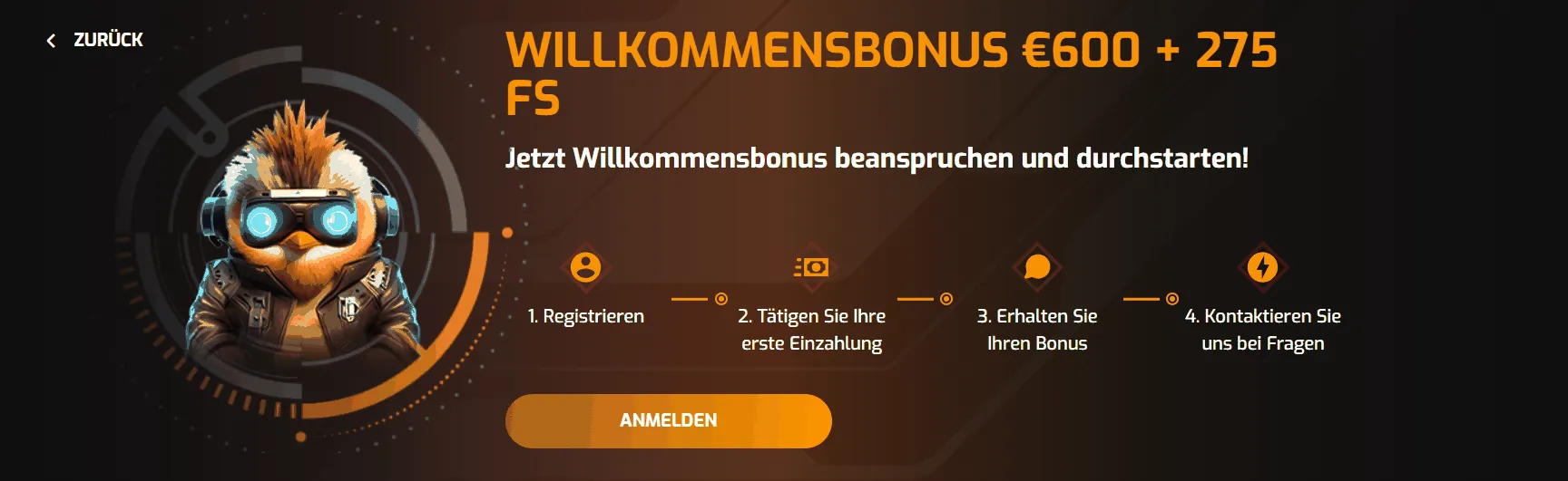 Neukundenbonus bei Hugo Casino Willkommensbonus von Hugo Casino