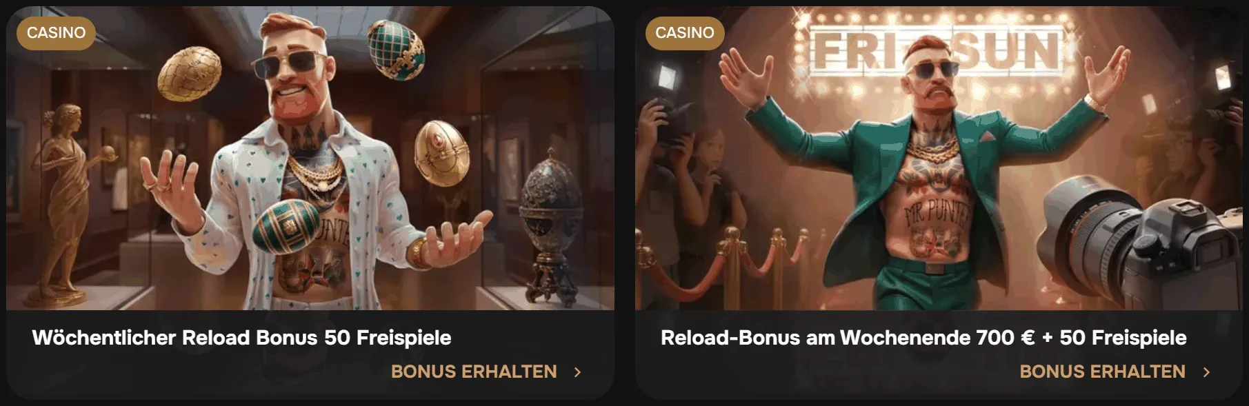 Reload Boni von MrPunter Casino