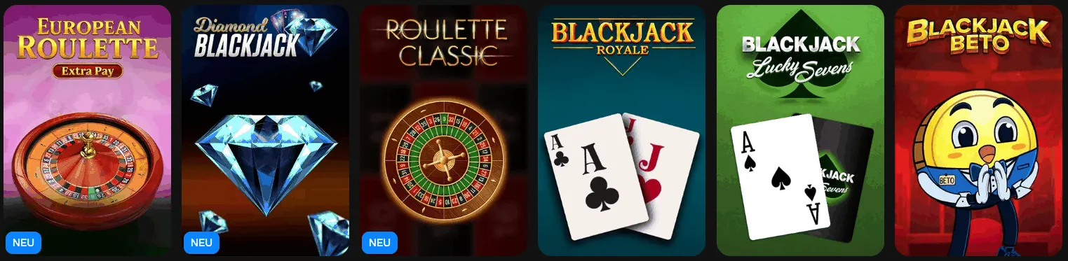 Tischspiele von MrPunter Casino