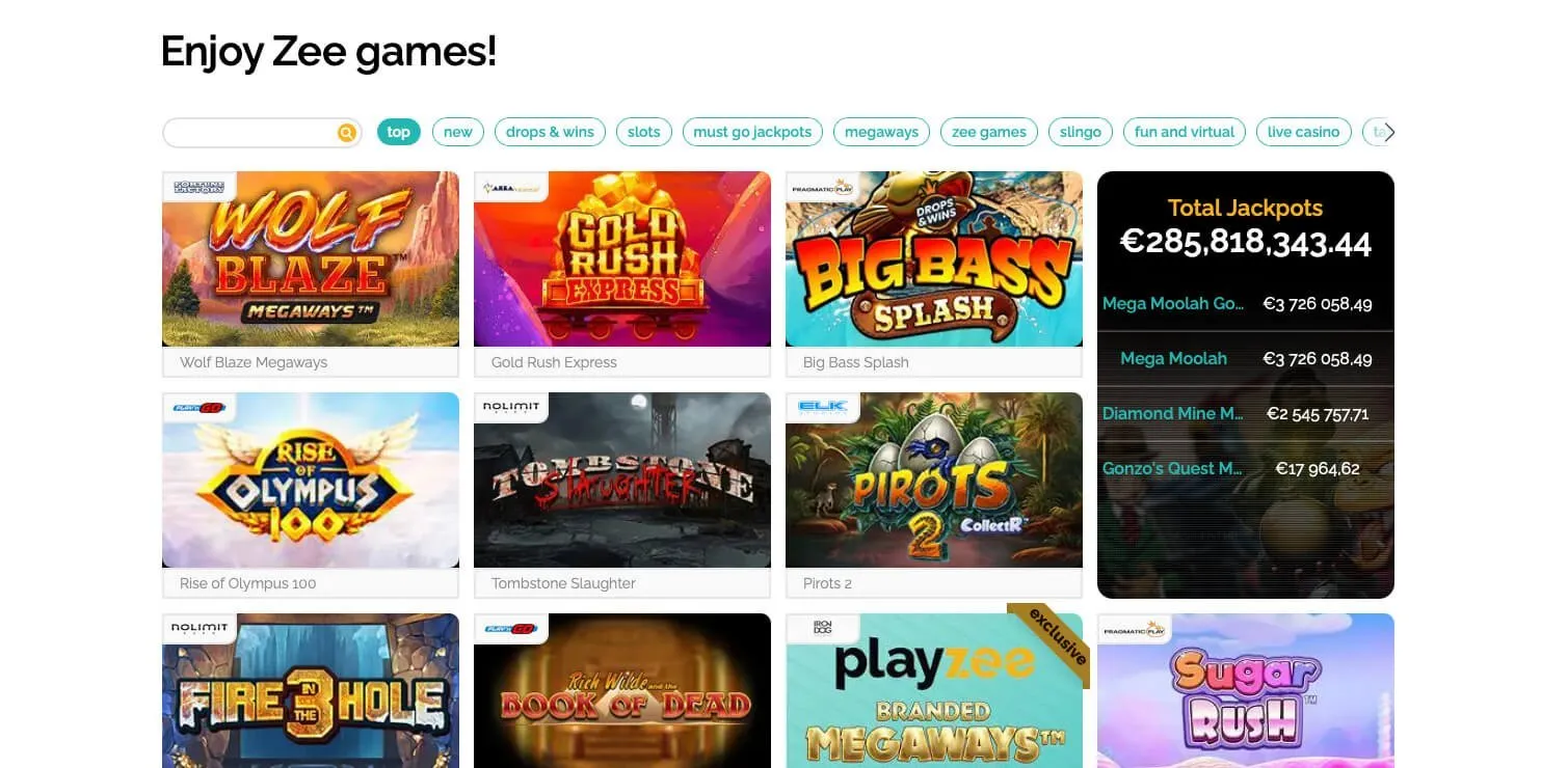 Playzee Casino in UK