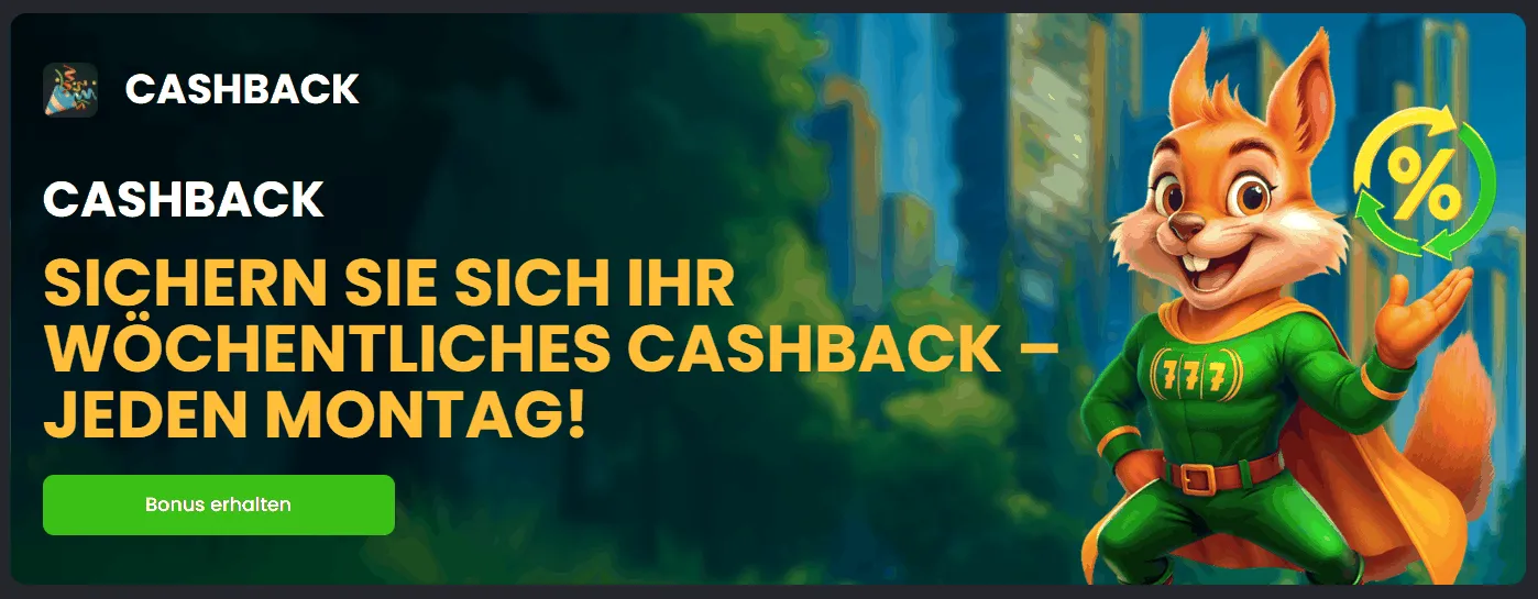 Spinline Casino Cashback Angebot Cashback Bonus von Spinline Casino