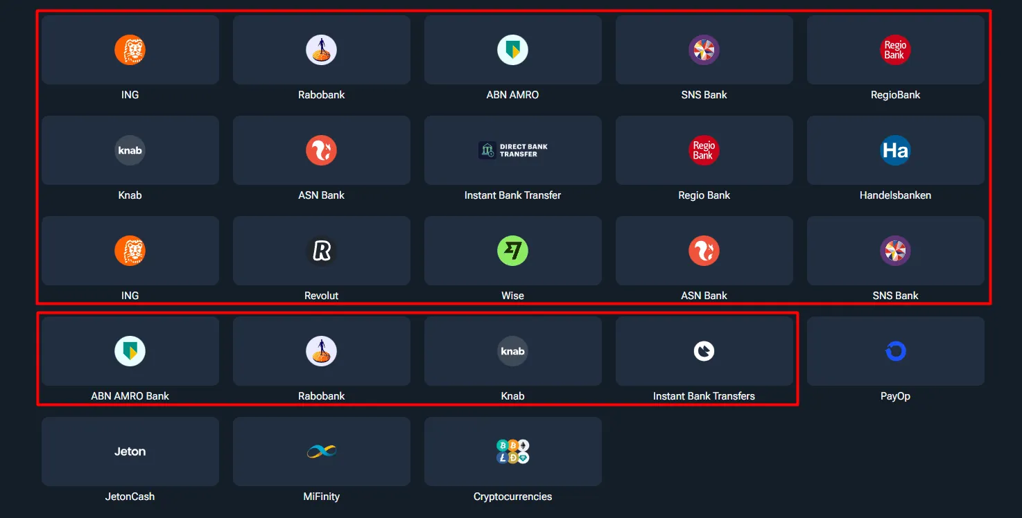 Voltslot bankoverschrijving opties Bankoverschrijving bij Voltslot