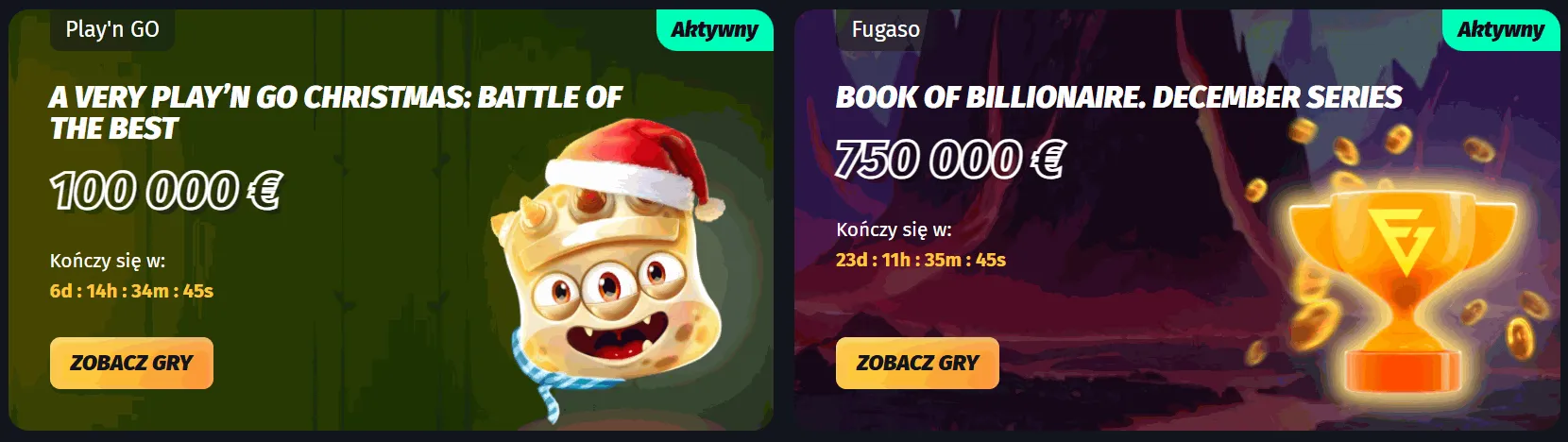 Turnieje w Kasynie Winshark