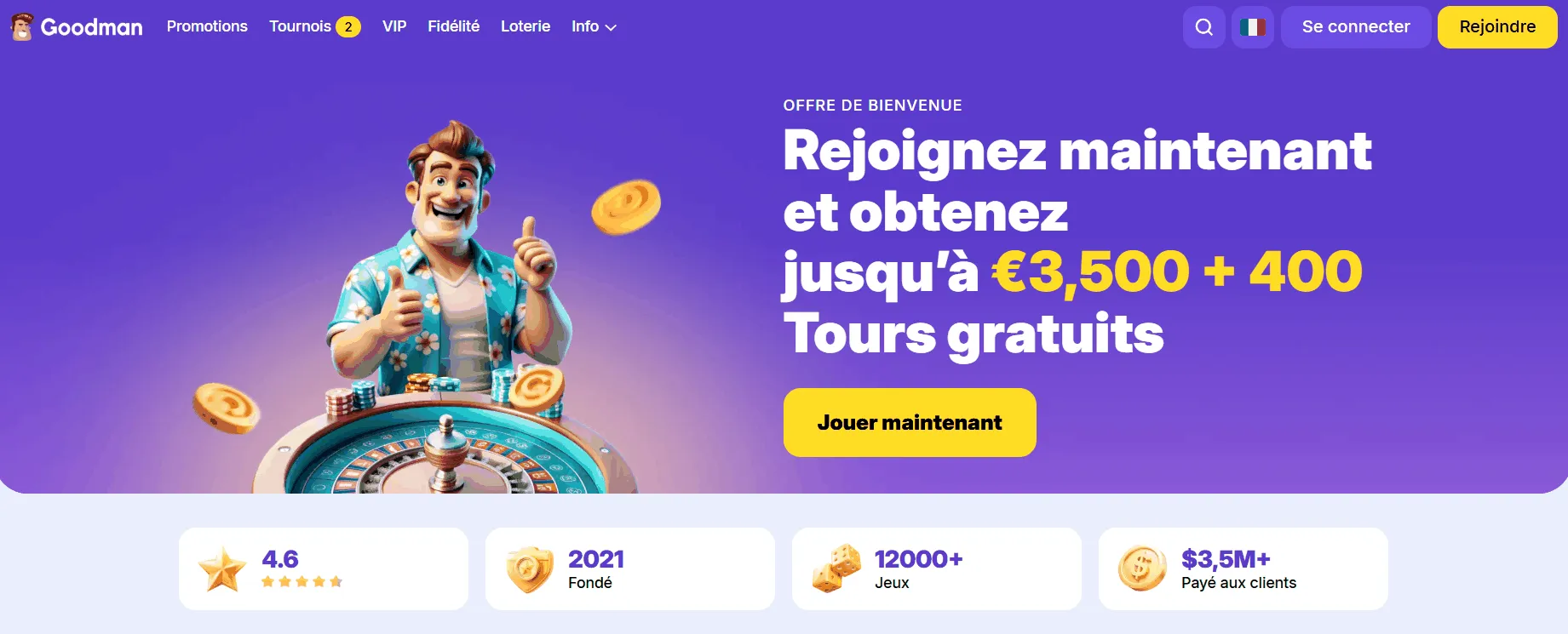 Casino en ligne international Goodman