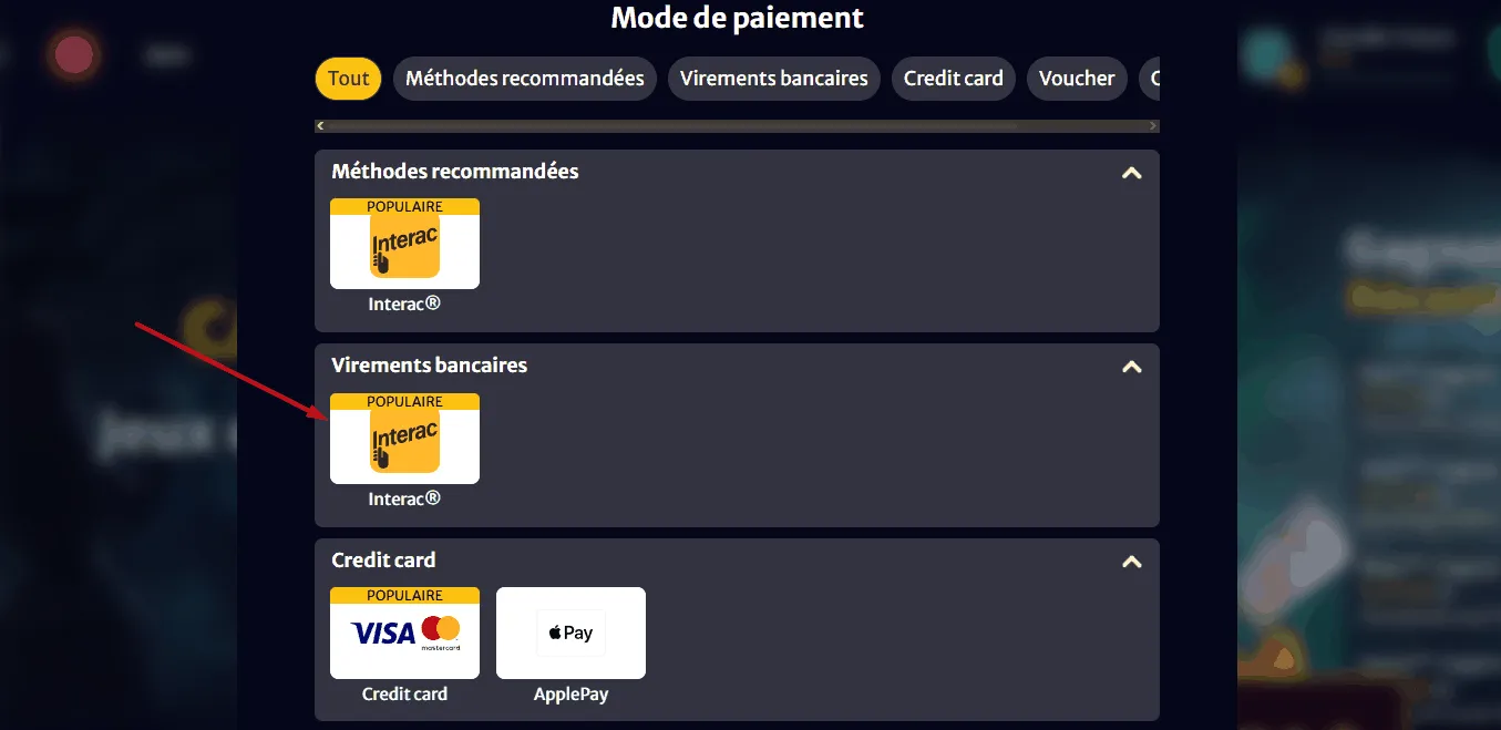 Paiement Interac sur Hell Spin Casino Hell Spin Casino avec Interac