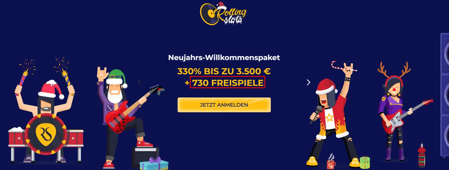 Rolling Slots Online Casino Freispiele