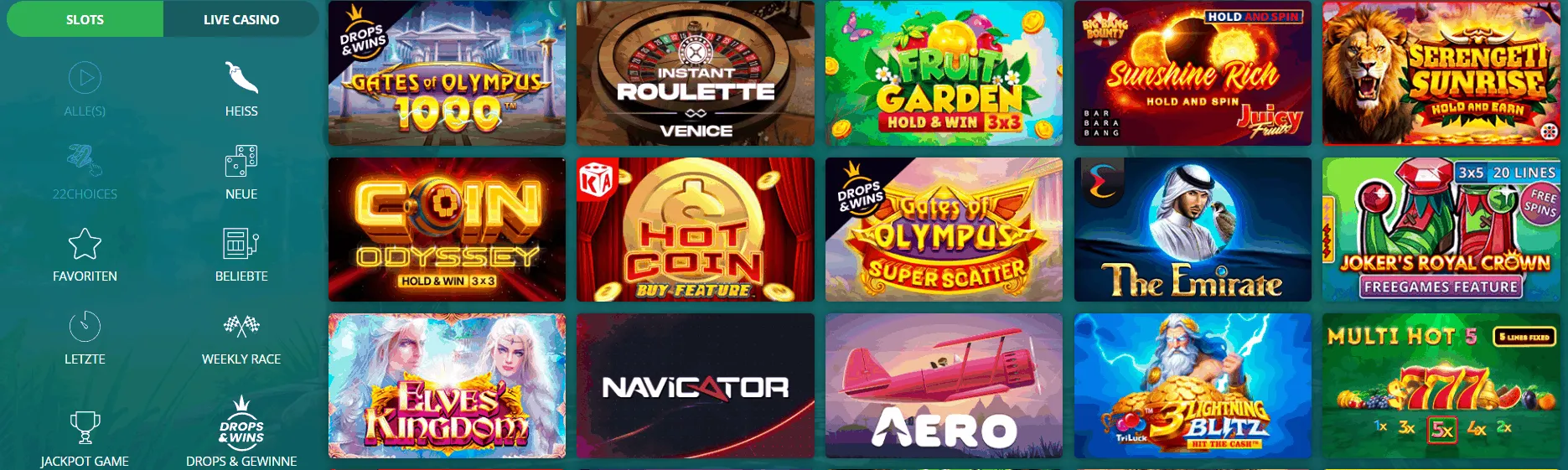 22bet Casino Online Spiele 22bet Casino Spiele