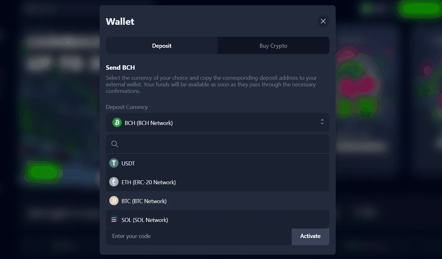 Bets.io Casino met Apple Pay