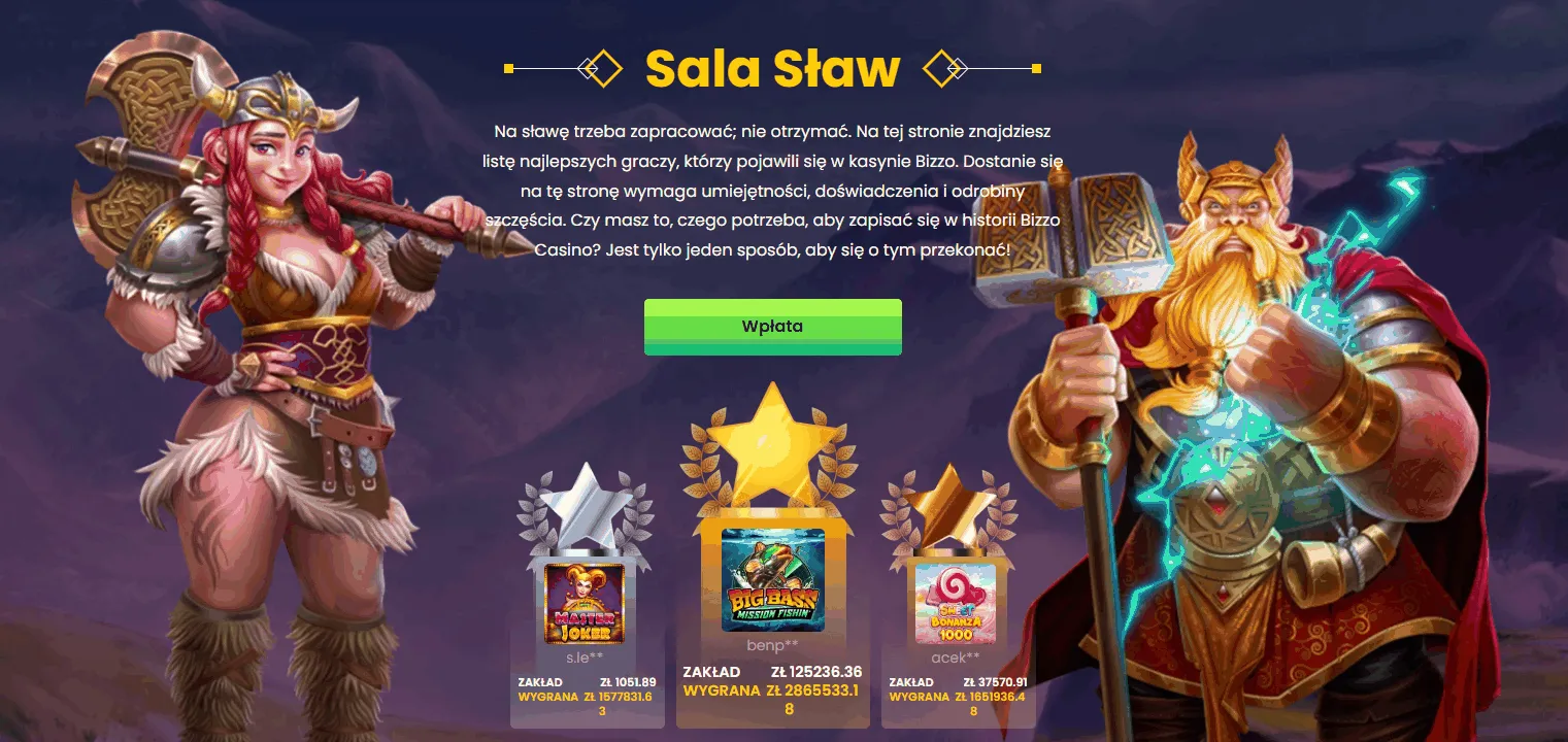 Bizzo Casino Sala Slaw