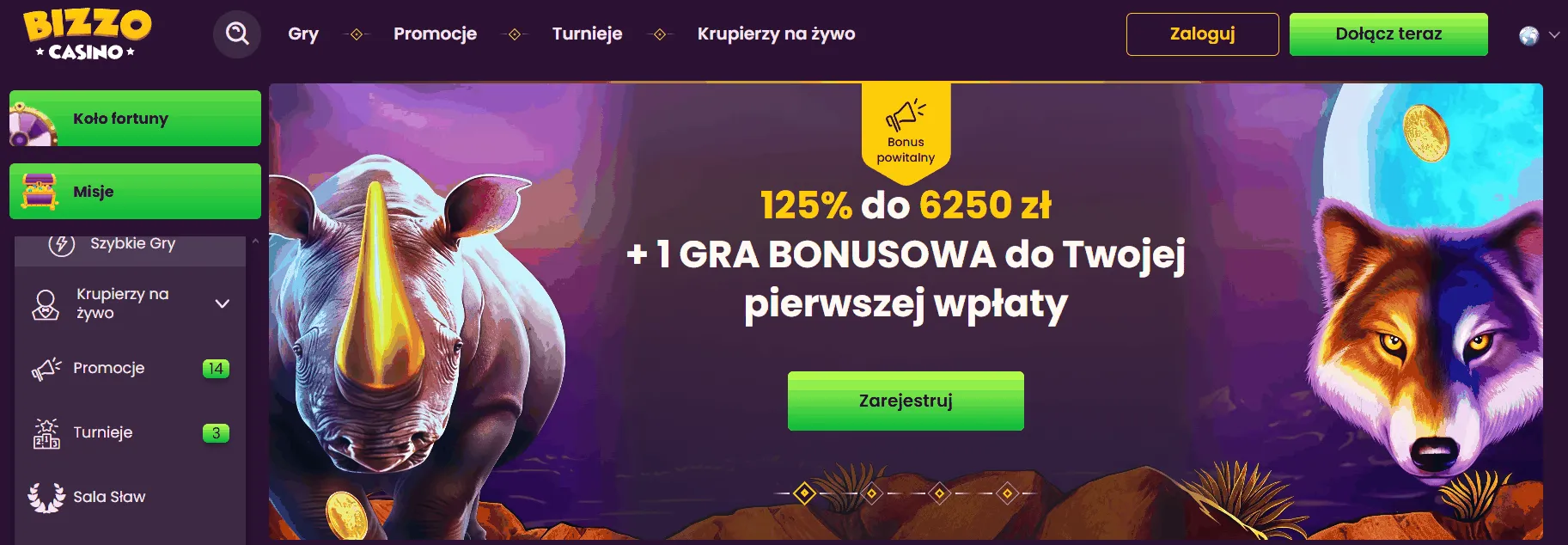 Strona glowna Bizzo Casino