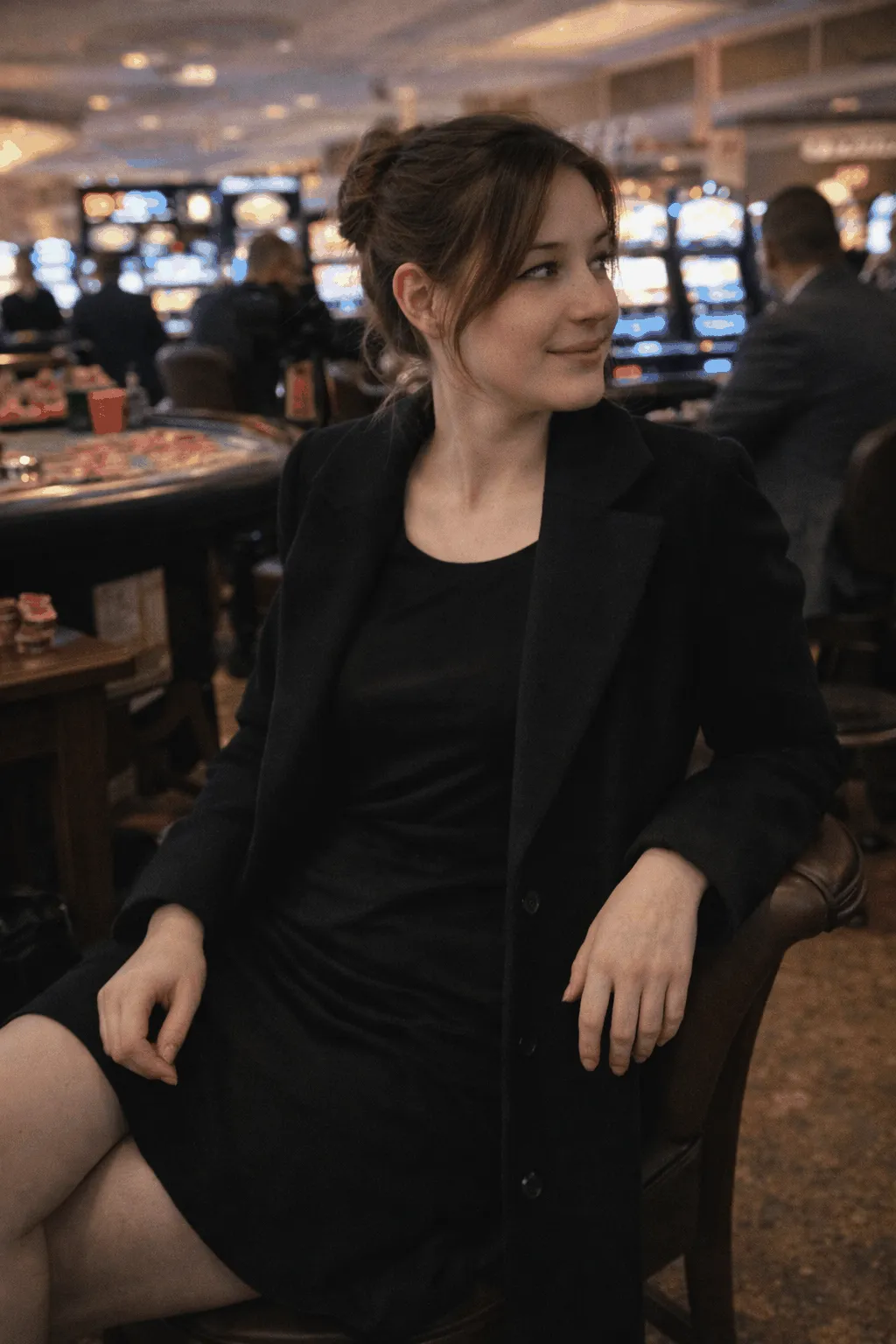 Eszter Nagy egy kaszinóban