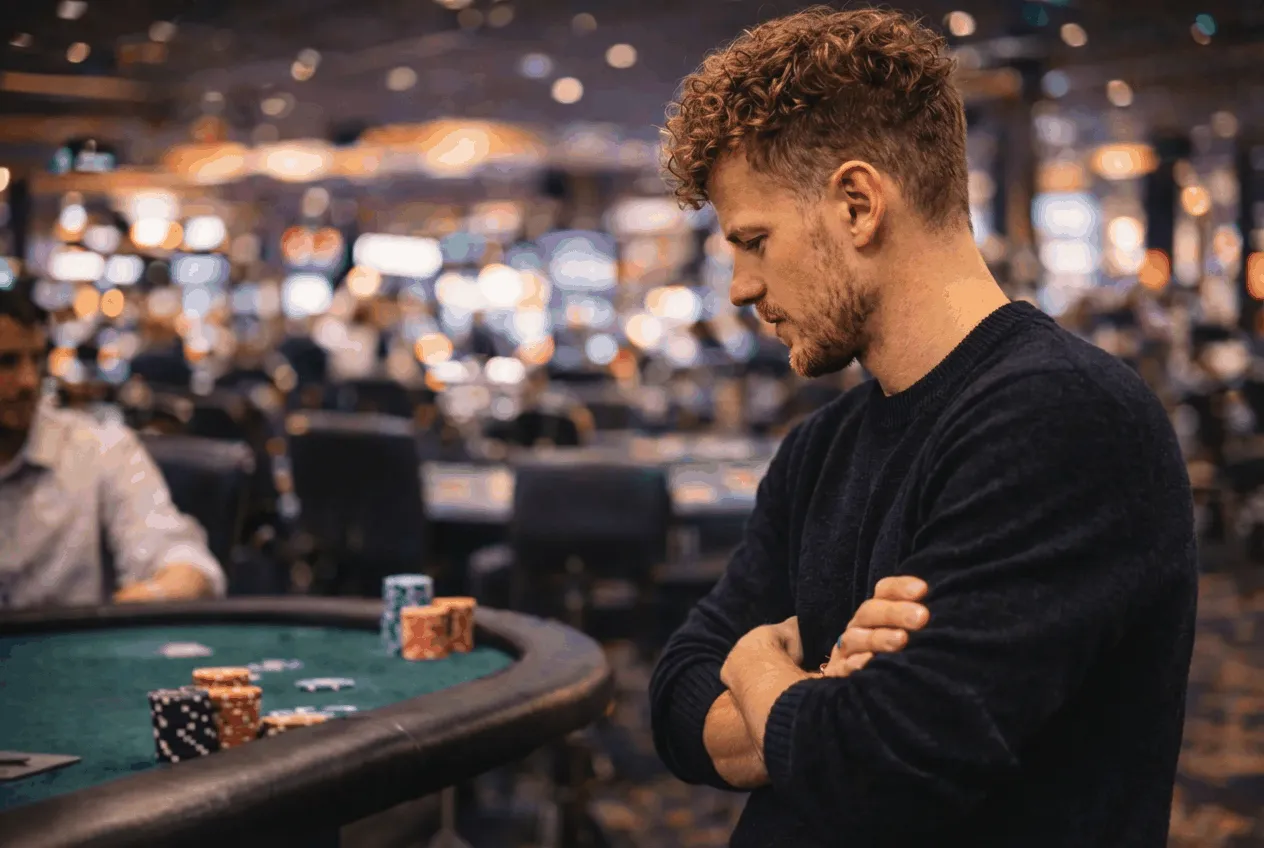 Lars Nilsen på et casino