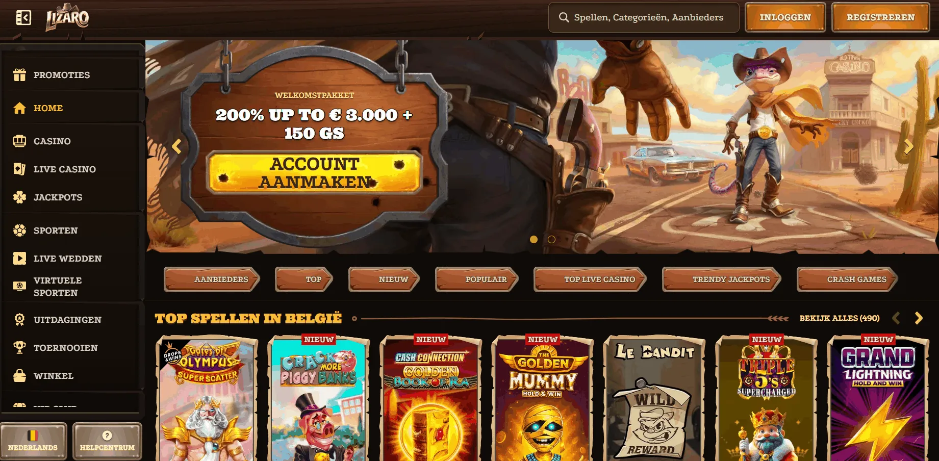 Lizaro beste online casino in België Beste online casino België Lizaro