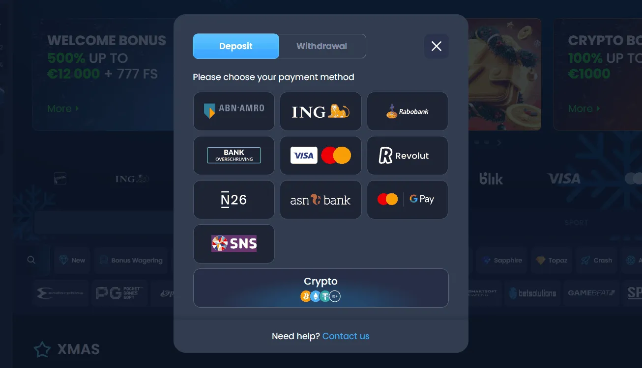 Apple Pay bij Mega.Bet Casino