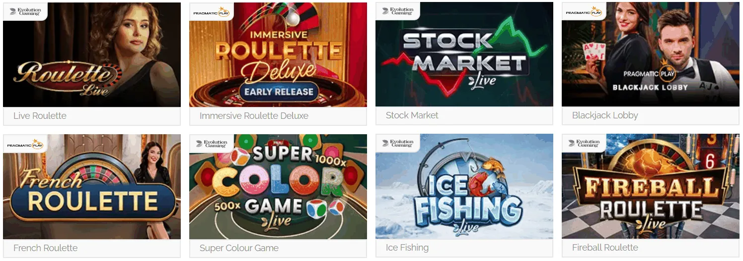 Playzee Live Casino Games