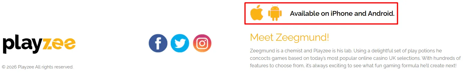 Playzee Casino Mobile Version