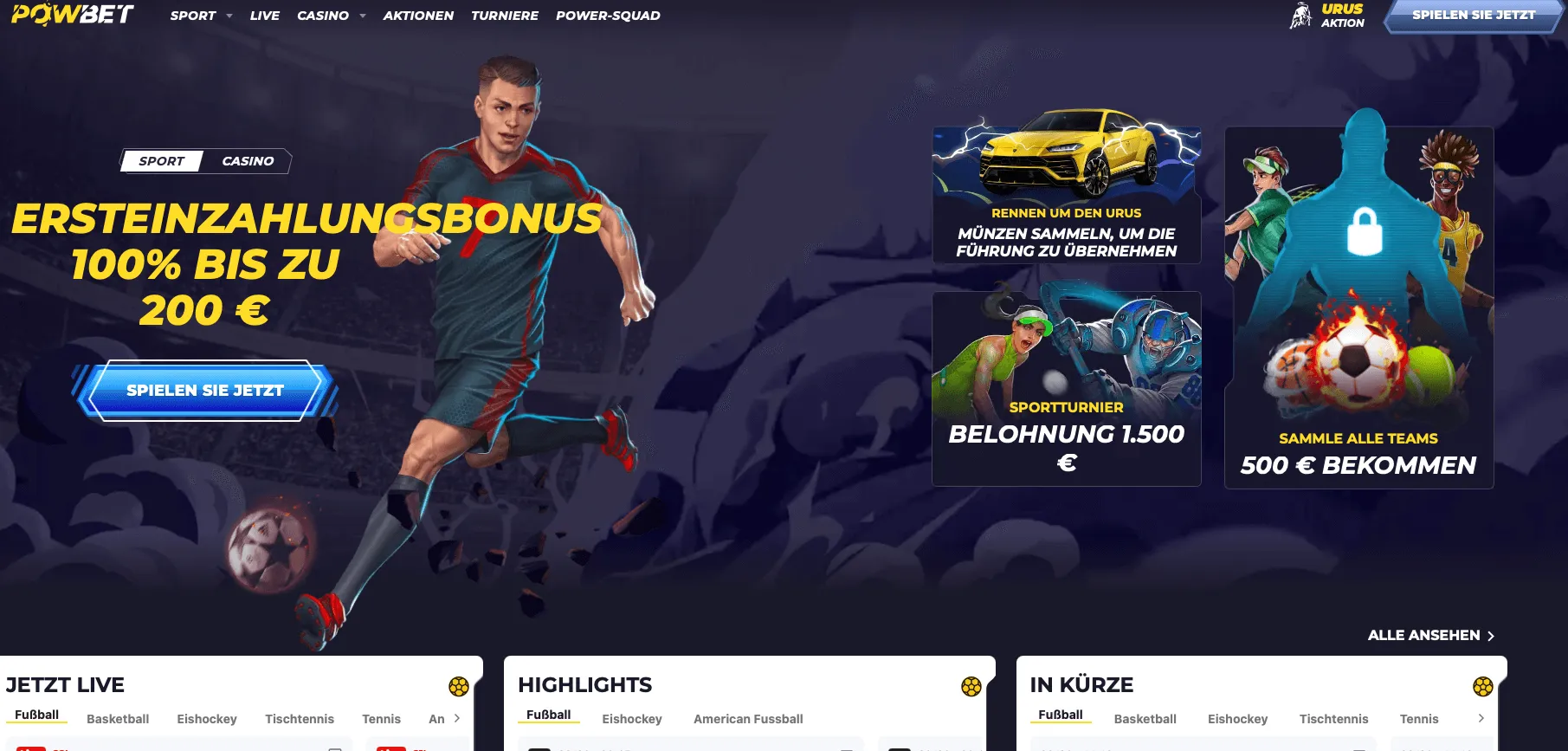 Powbet Sportwetten in Österreich