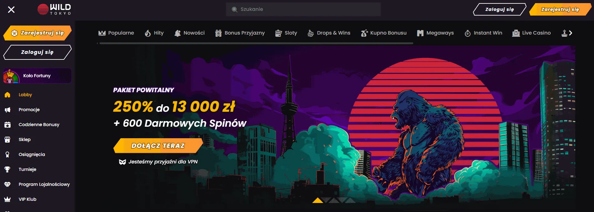 wild tokyo casino pl