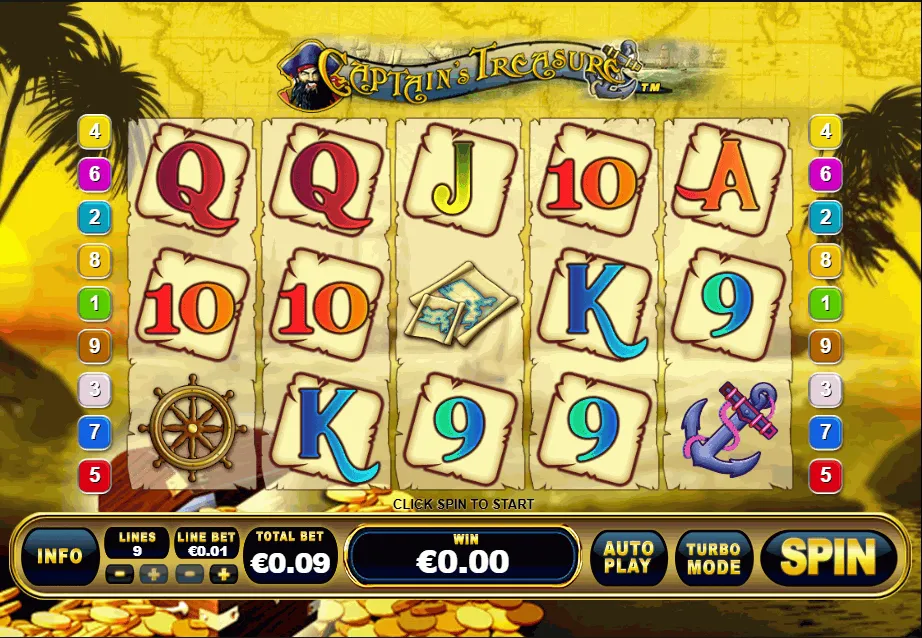 captains treasure playtech