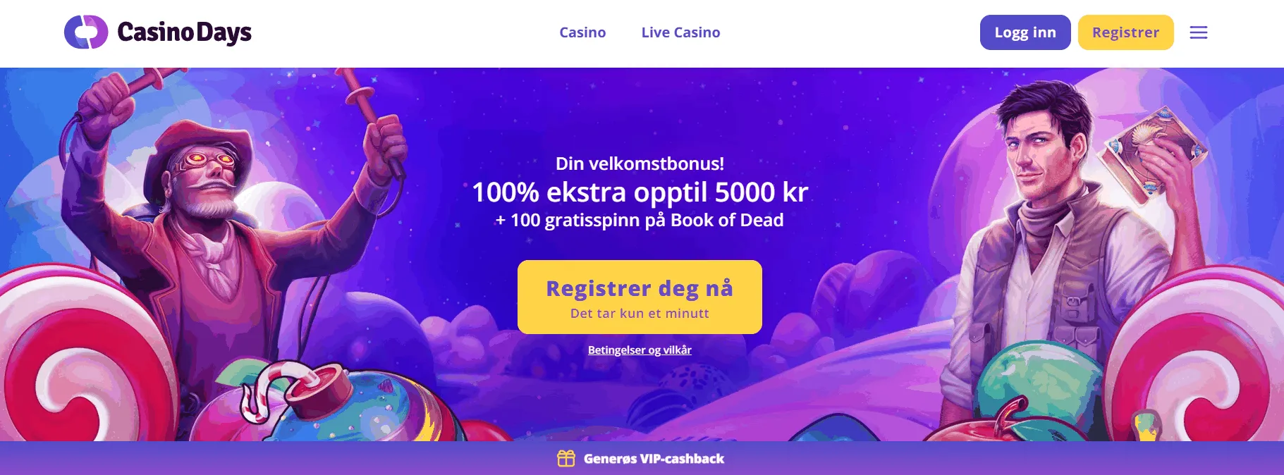 Casinodays nytt nettcasino lobby Casinodays lobby i nytt nettcasino