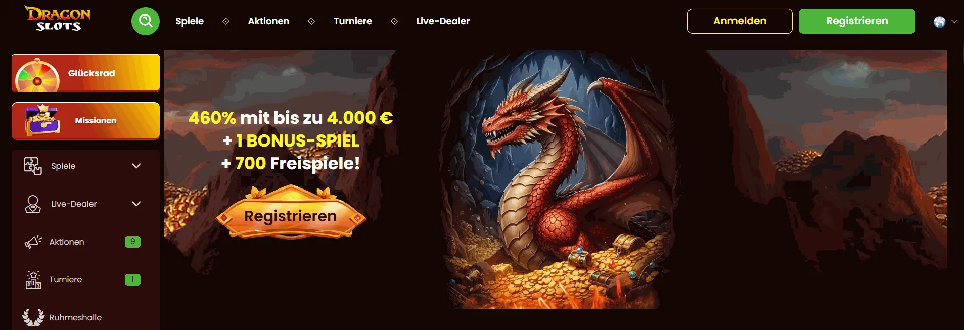 DragonSlots neue Online Casino Schweiz