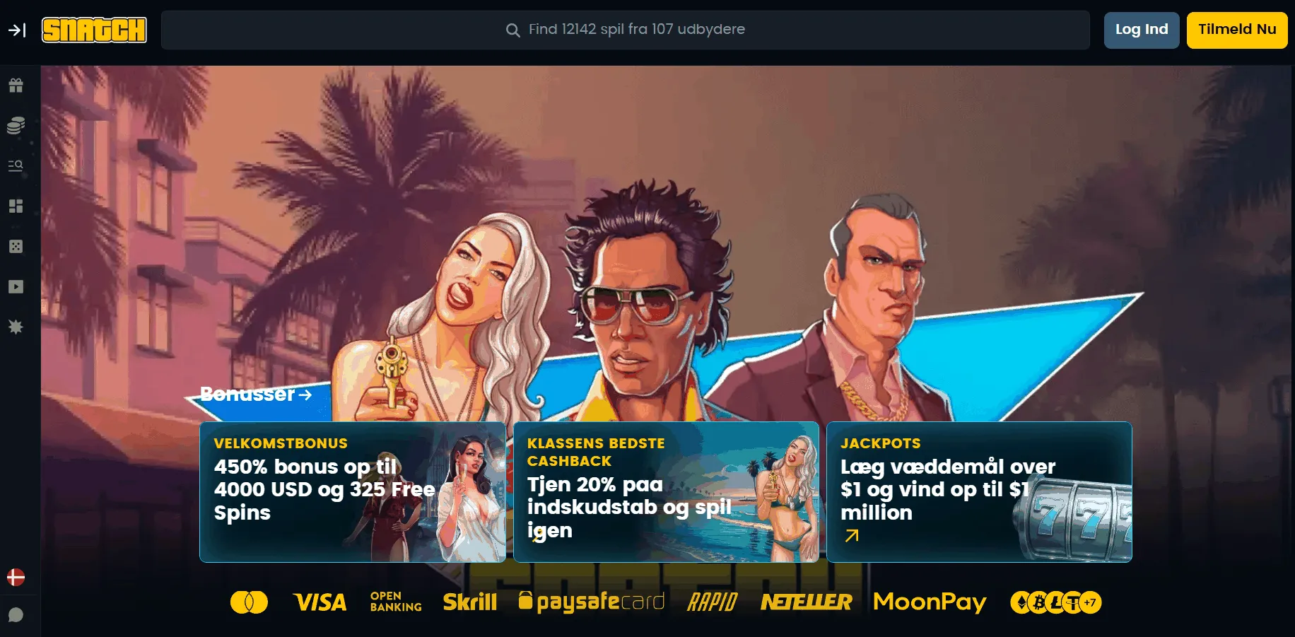 Snatch Casino med hurtig udbetaling