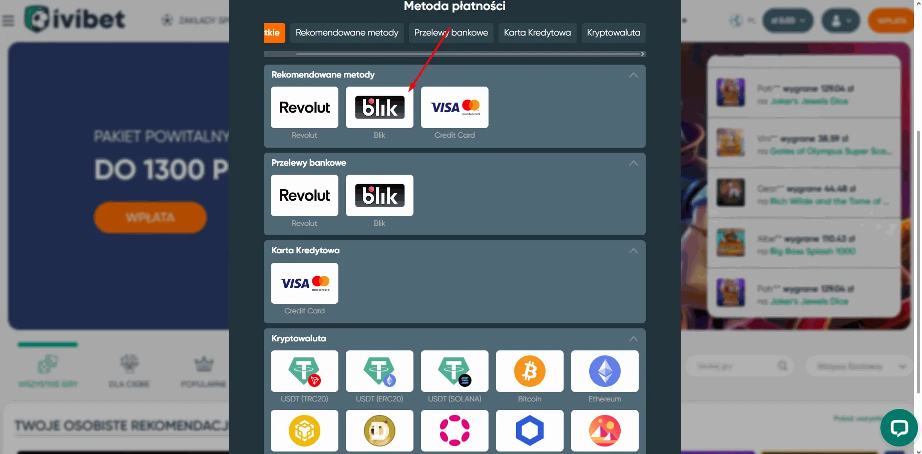 Ivibet kasyno online z Blik Ivibet kasyno z Blik