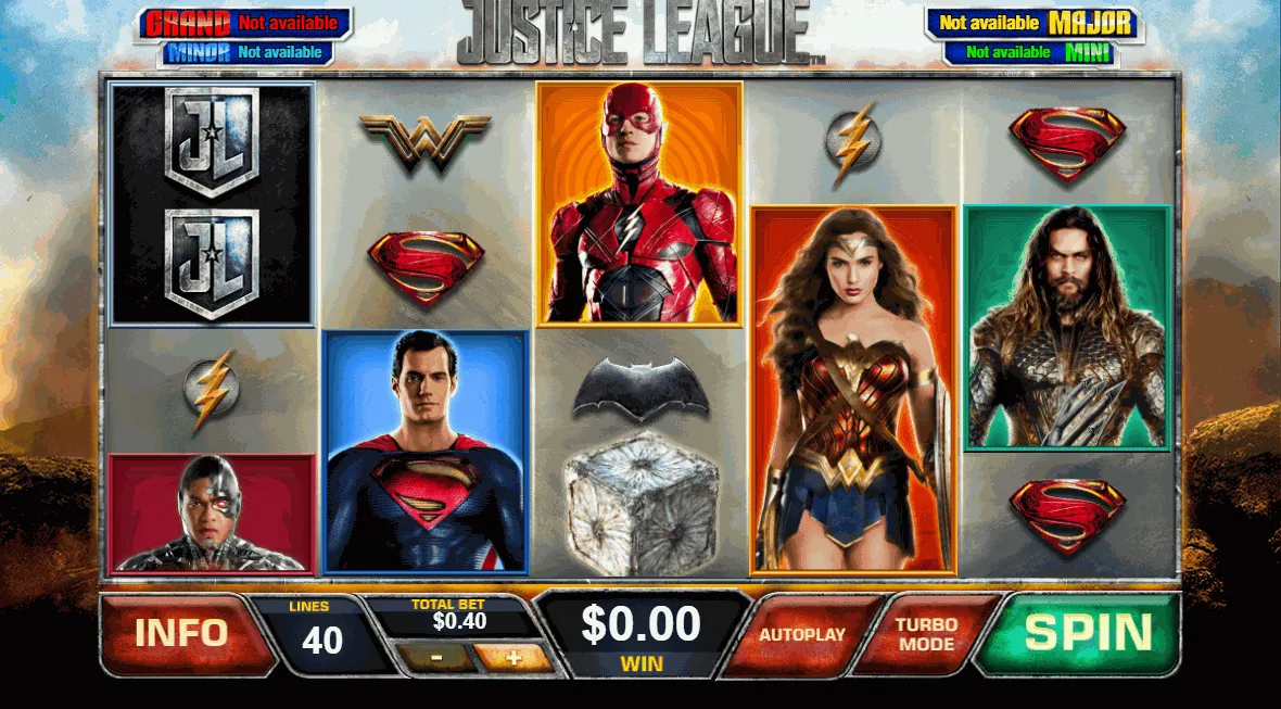 justice league playtech