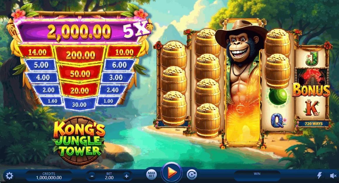 kongs jungle tower slot