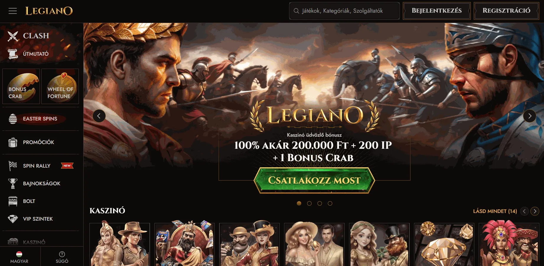 Legiano kaszinó online