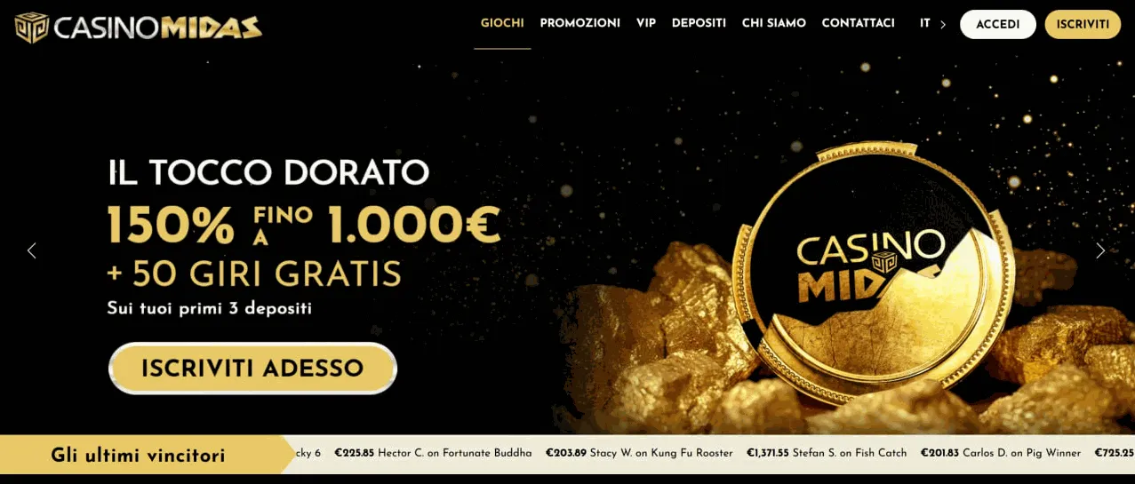 midas ccasino page it