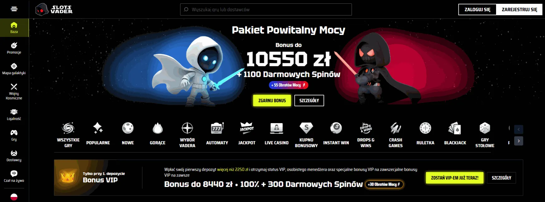 slotvader page pl