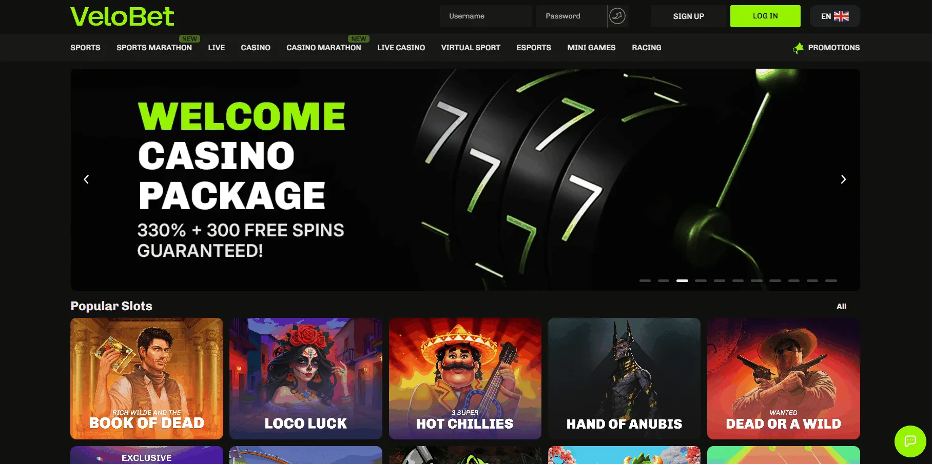 New Online Casino Velobet