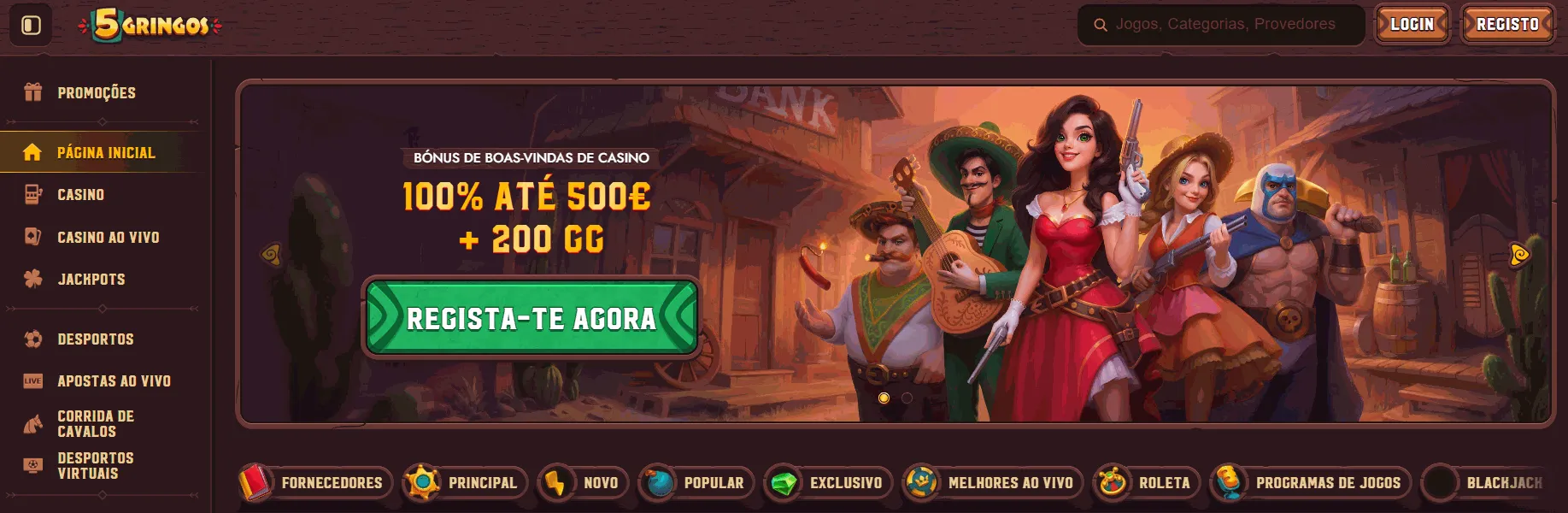 5Gringos cassino online internacional