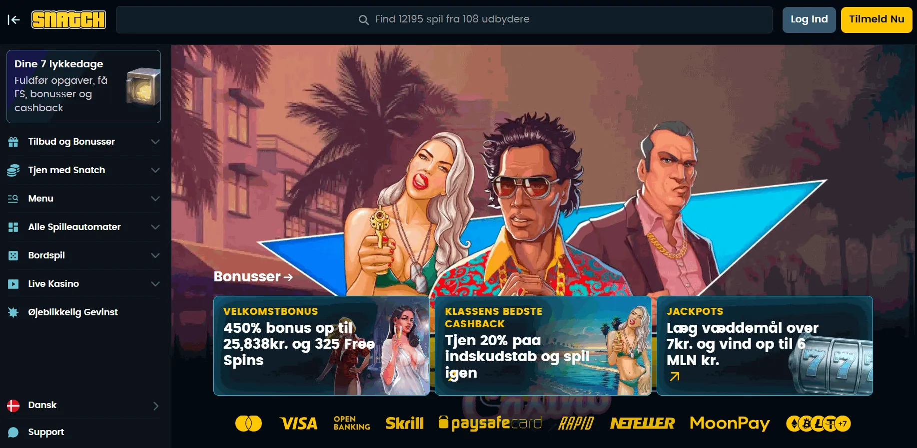 Snatch bedste online casino