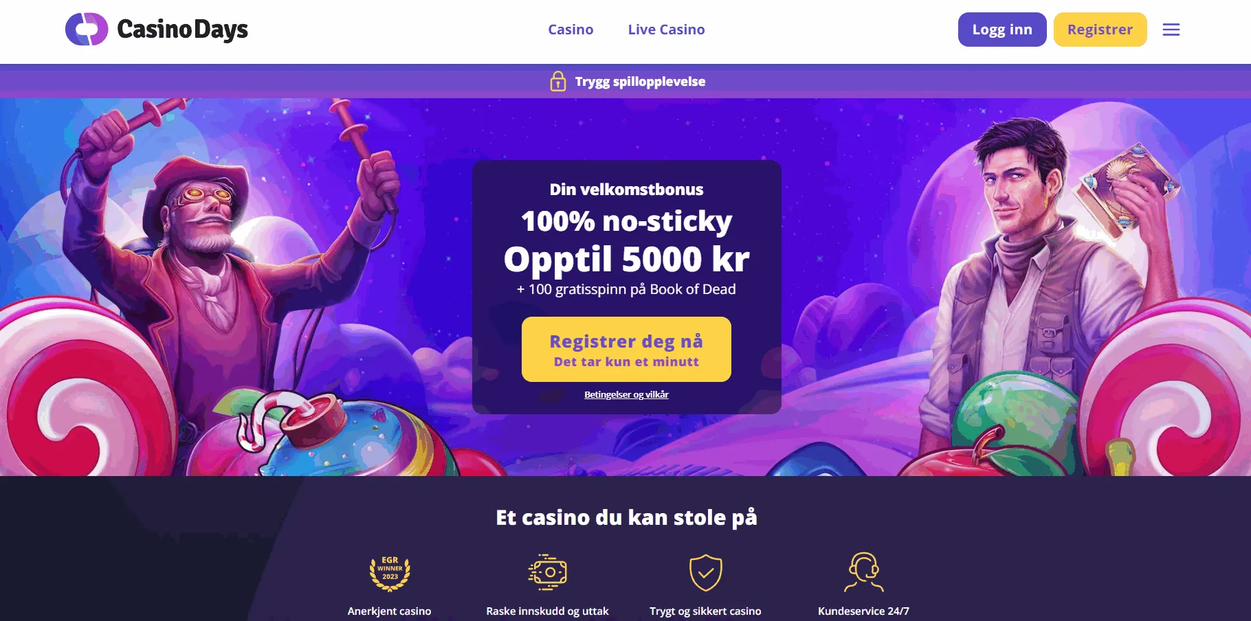 Casino Days utenlandsk nettcasino