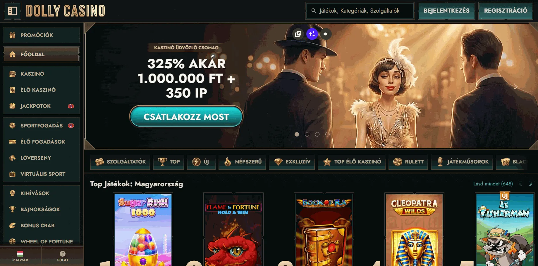 HUF kaszinó online Dolly