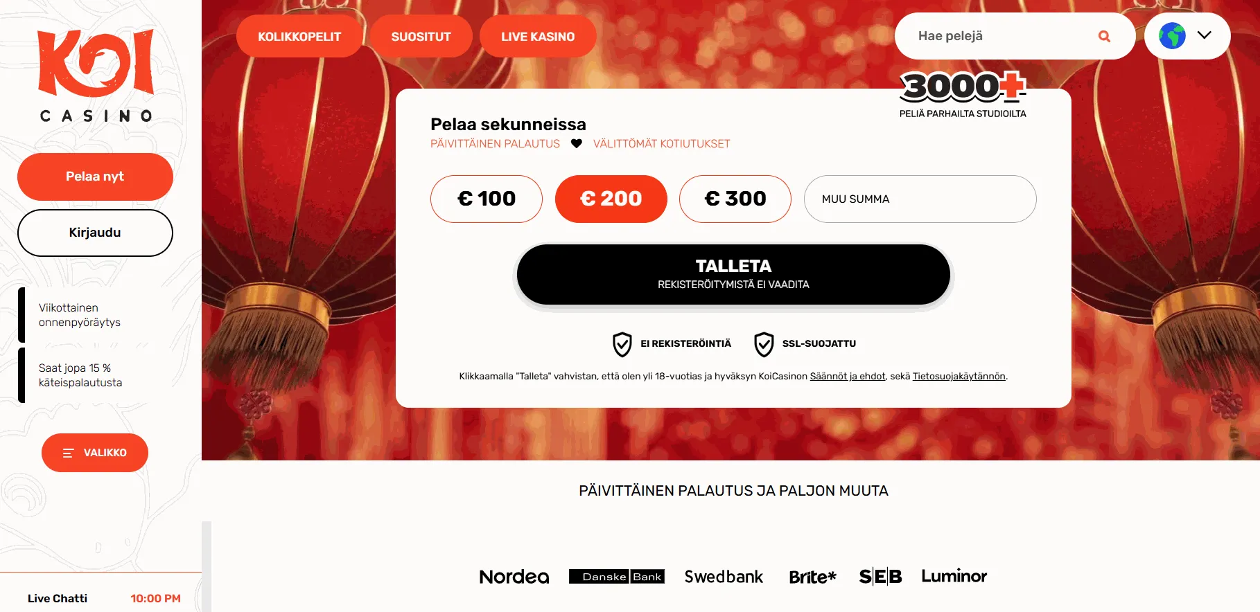 Koi ulkomainen kasino Ulkomaiset kasino Koi