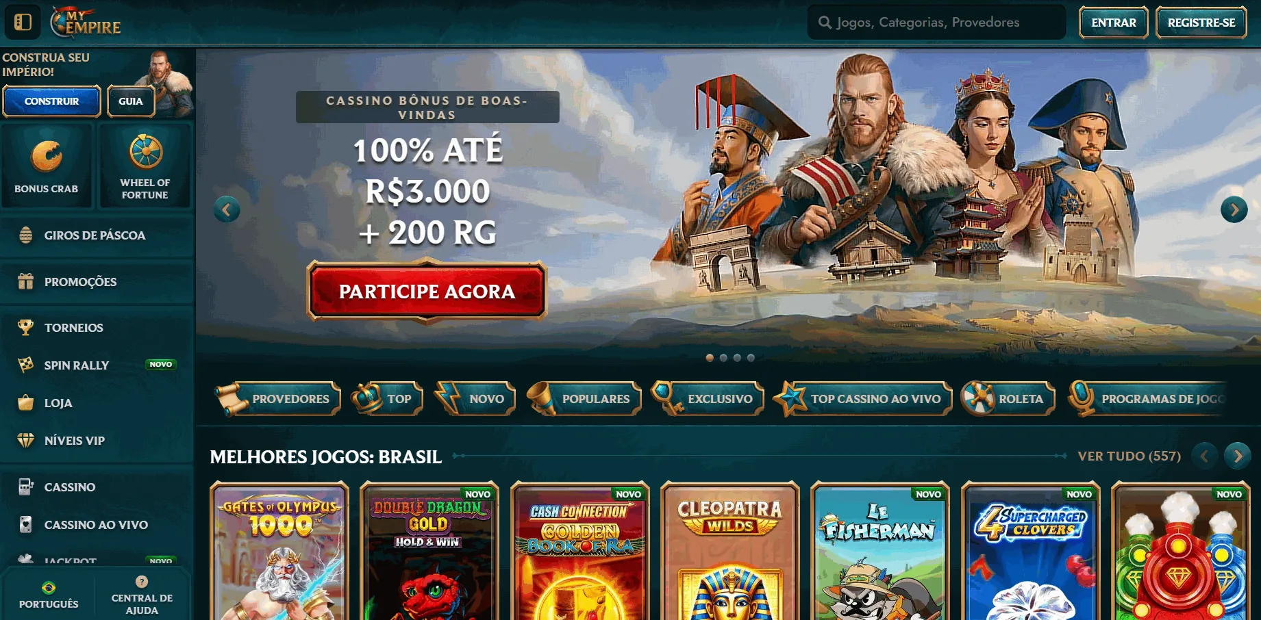 MyEmpire cassino online internacional